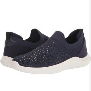 Clarks Navy Blue Slip-On Shoes